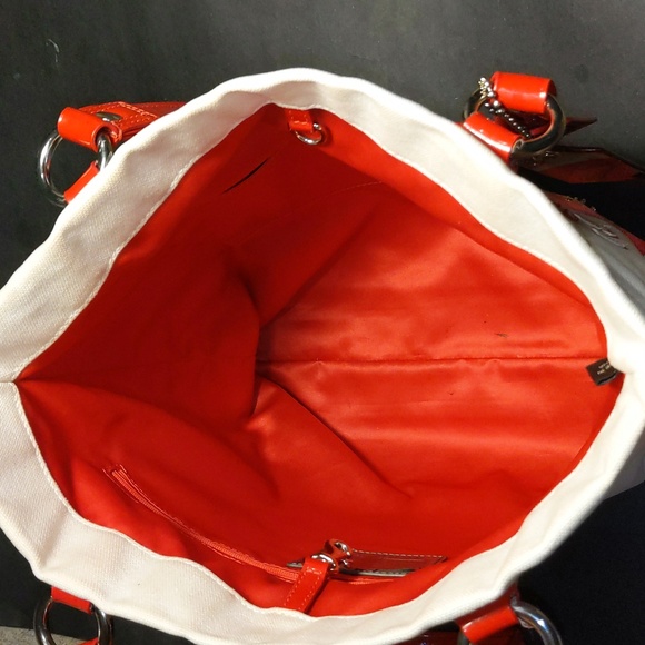 RARE Coach Poppy Cherry Chan Tote Bag - Picture 8 of 15